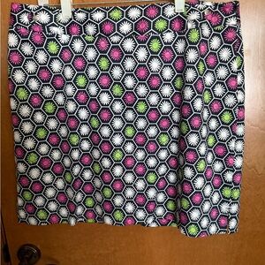 EP PRO Floral Patterned Skort - Black, White, Pink, Green. 
.